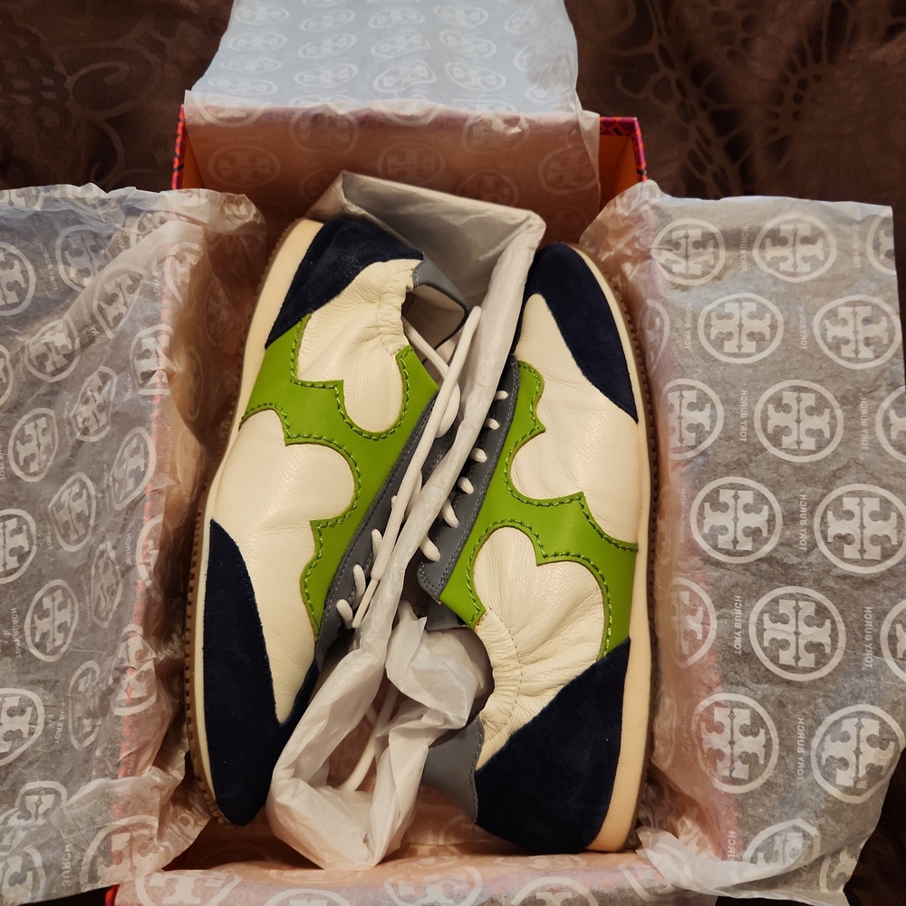 Tory Burch Shoes in Green and Navy